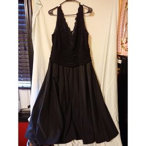 Long Black twirl dress